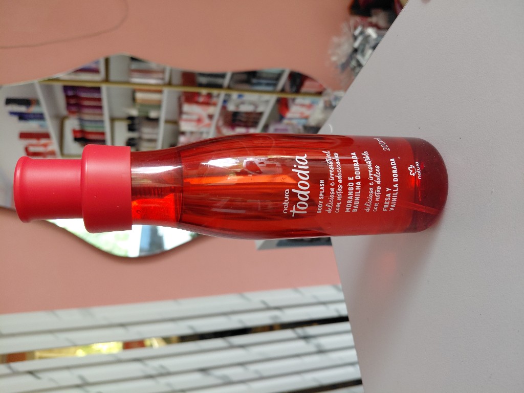 Natura Tododia Body Splash Fresa y Vainilla Dorada