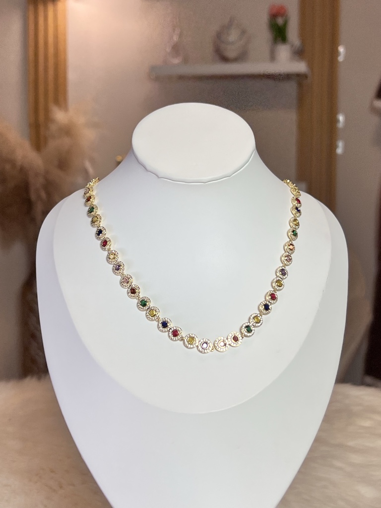 Collar angelic multi color