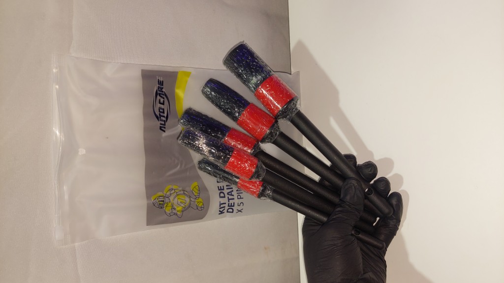 AC - Kit x5 brochas detailing Pinceles Cepillos AutoCare