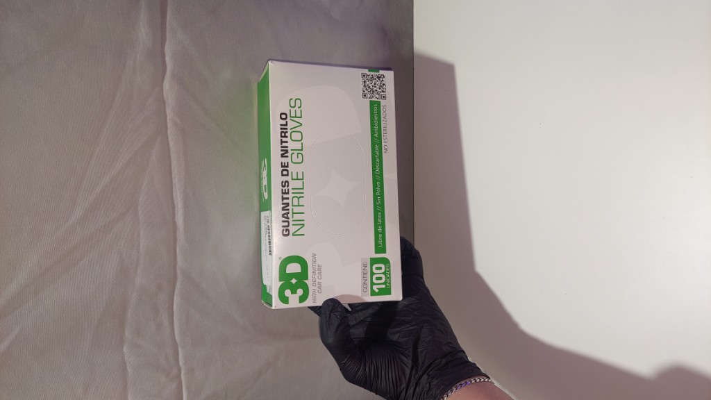 3D - Guantes de nitrilo x100u.