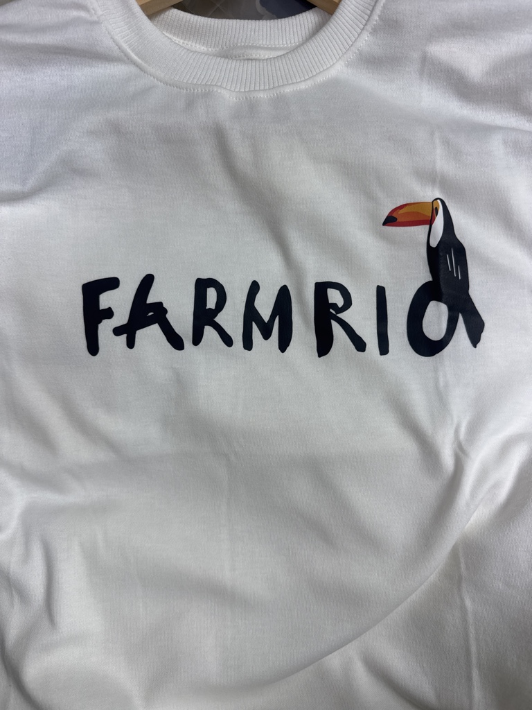 Vestido suedine Farm Rio tucano