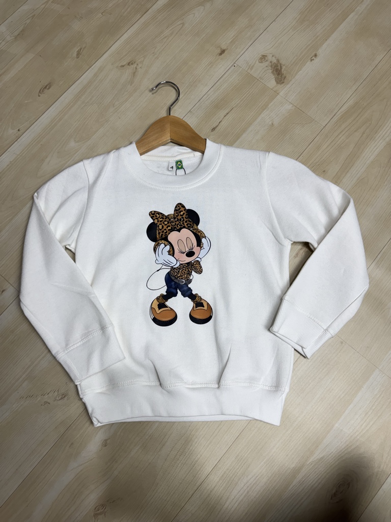 Moletom infantil minnie
