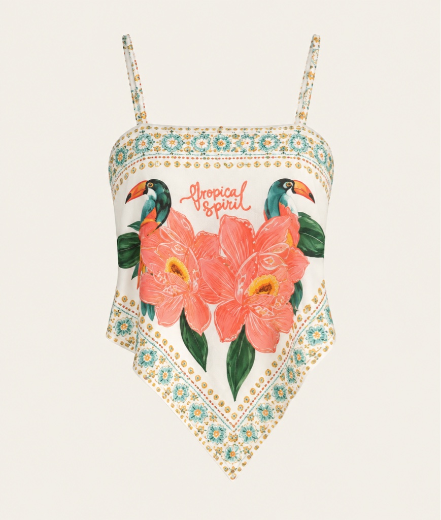 Blusa lenço Tropical Spirit