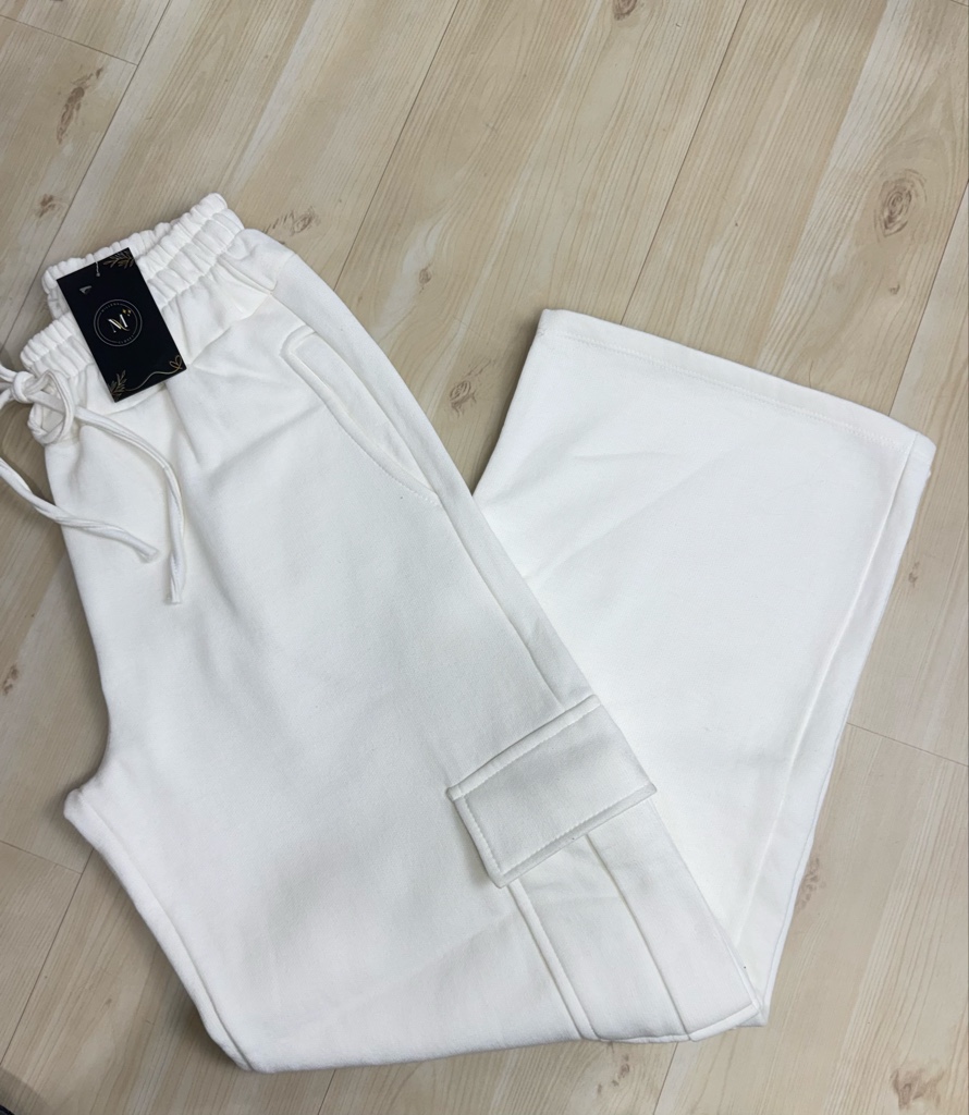 Calça cargo Moletom off