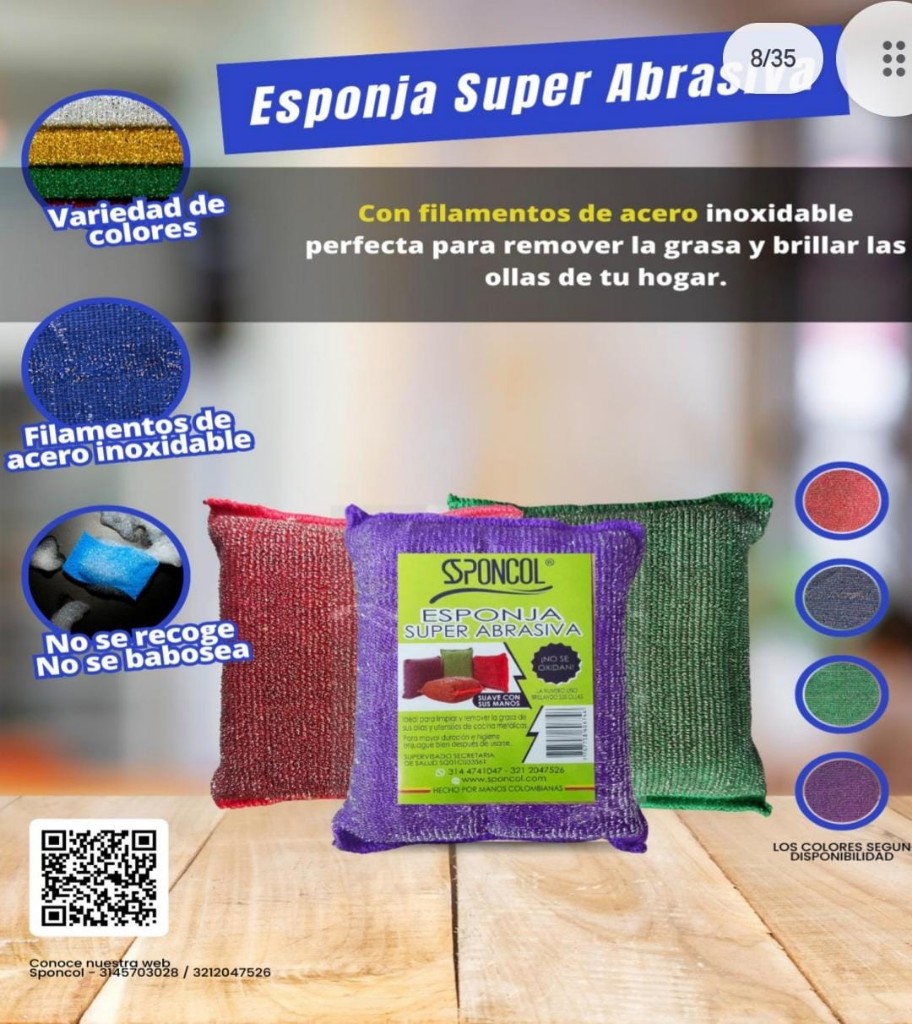 ESPONJA OLLAS Y PARRILLA x 36