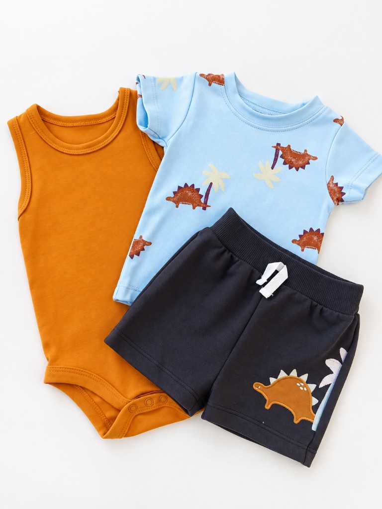 Conjunto 3 piezas body mostaza