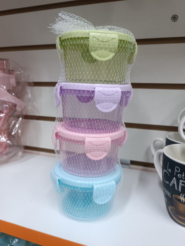 Set de taper pequeños con 4 pc coloridos