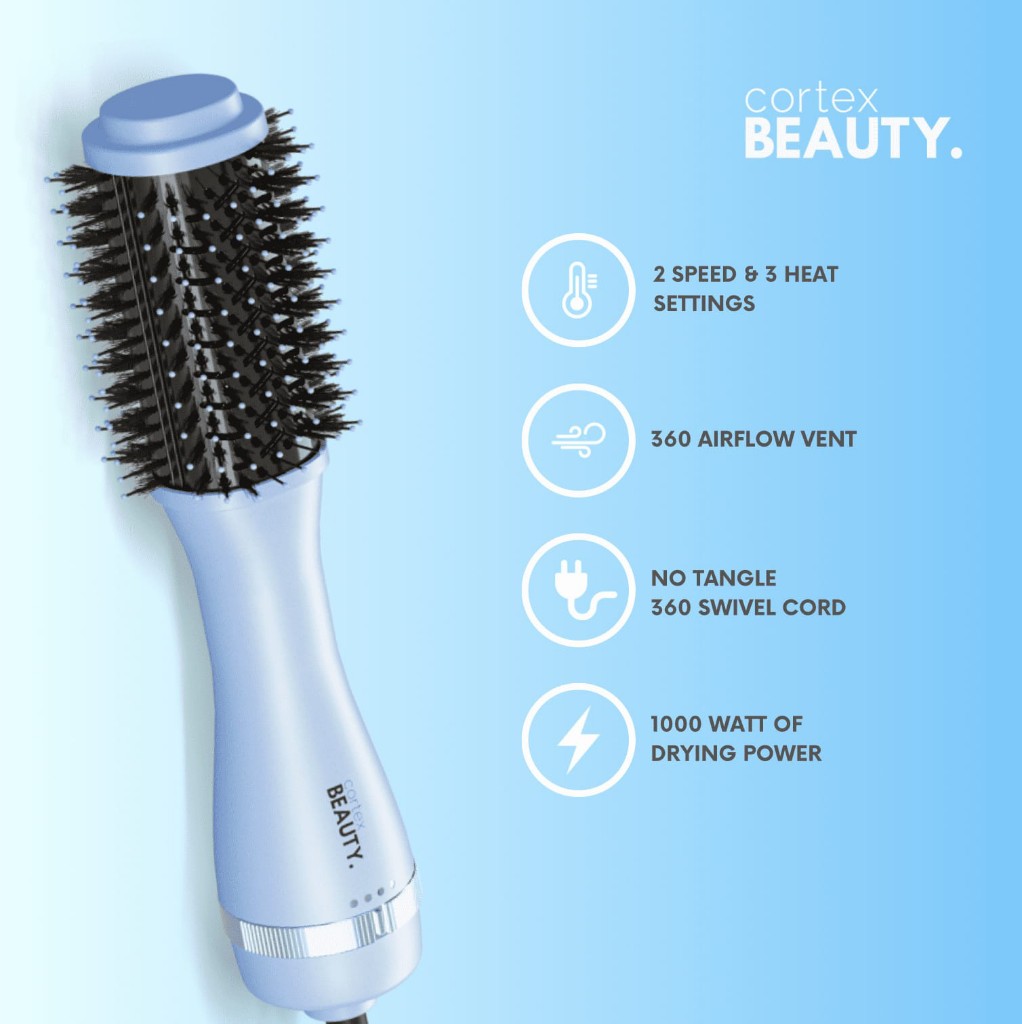 Cortex Beauty cepillo secador azul