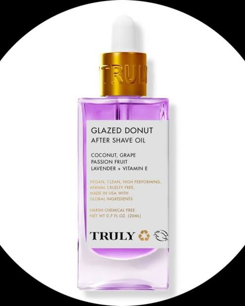 Truly aceite after shave morado