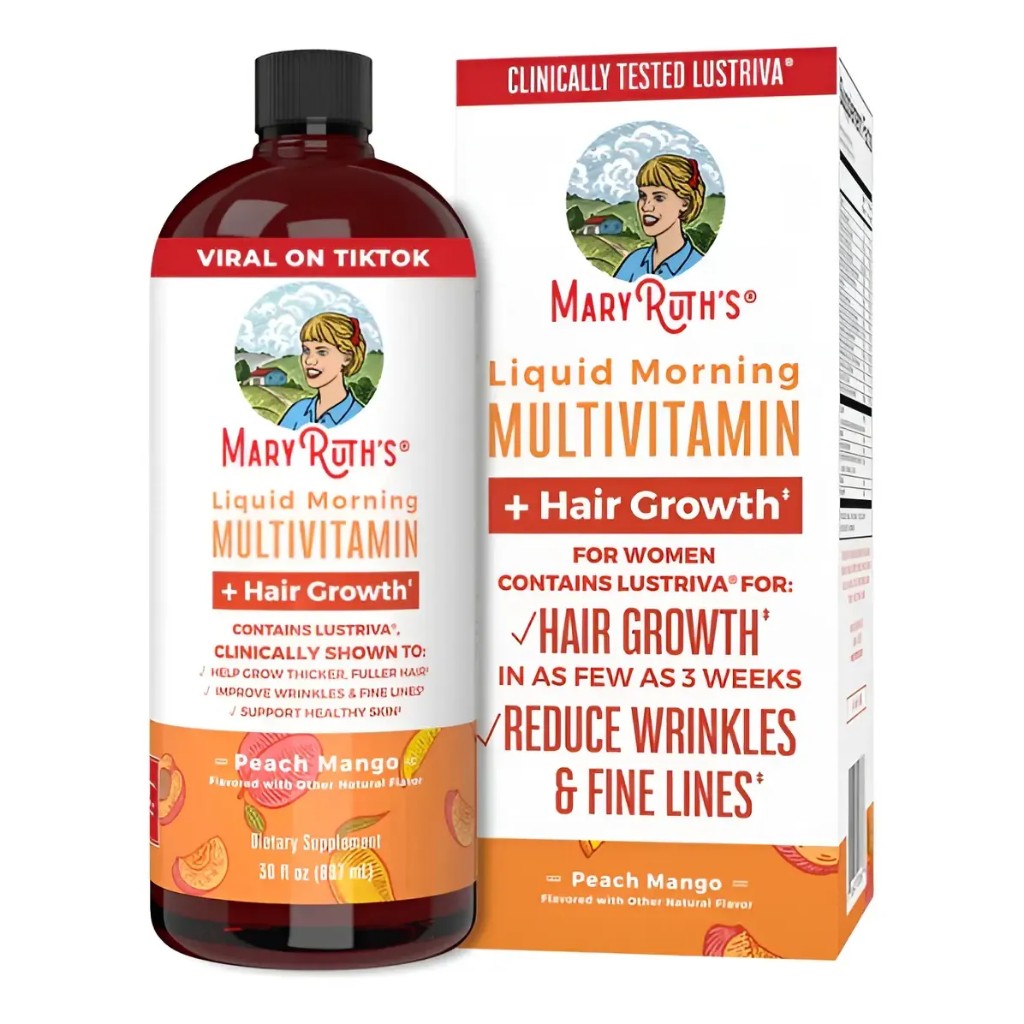 MaryRuth's multivitamin liquido peach mango