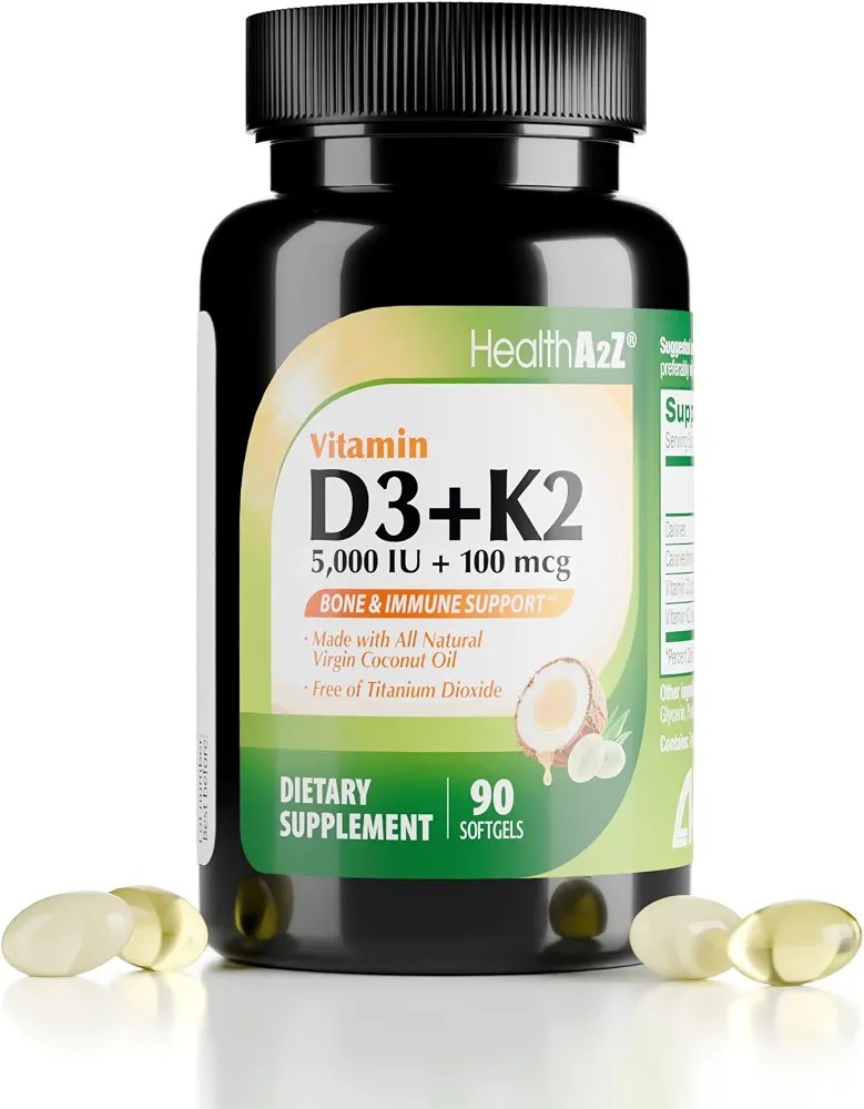 HealthA2Z vitamina D3+K2