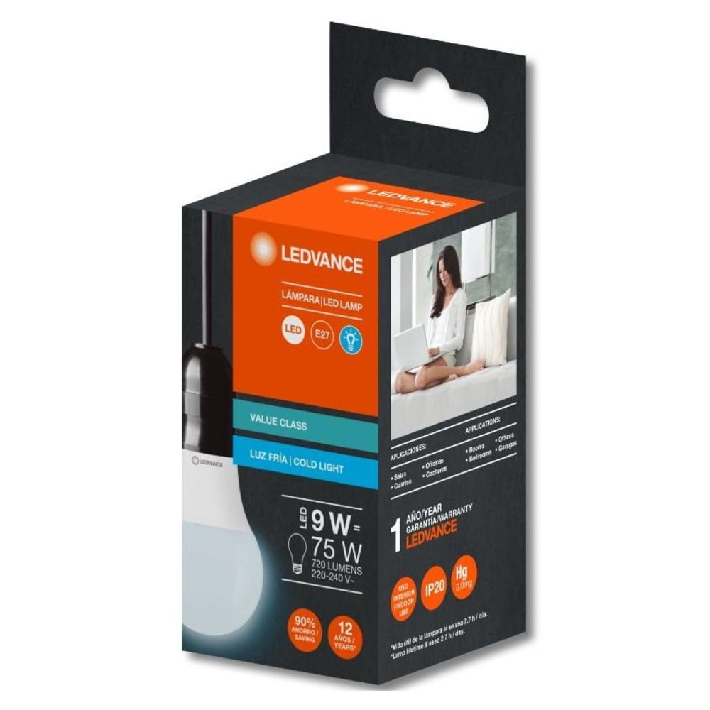 LEDVANCE lámpara led 9w (luz fría)