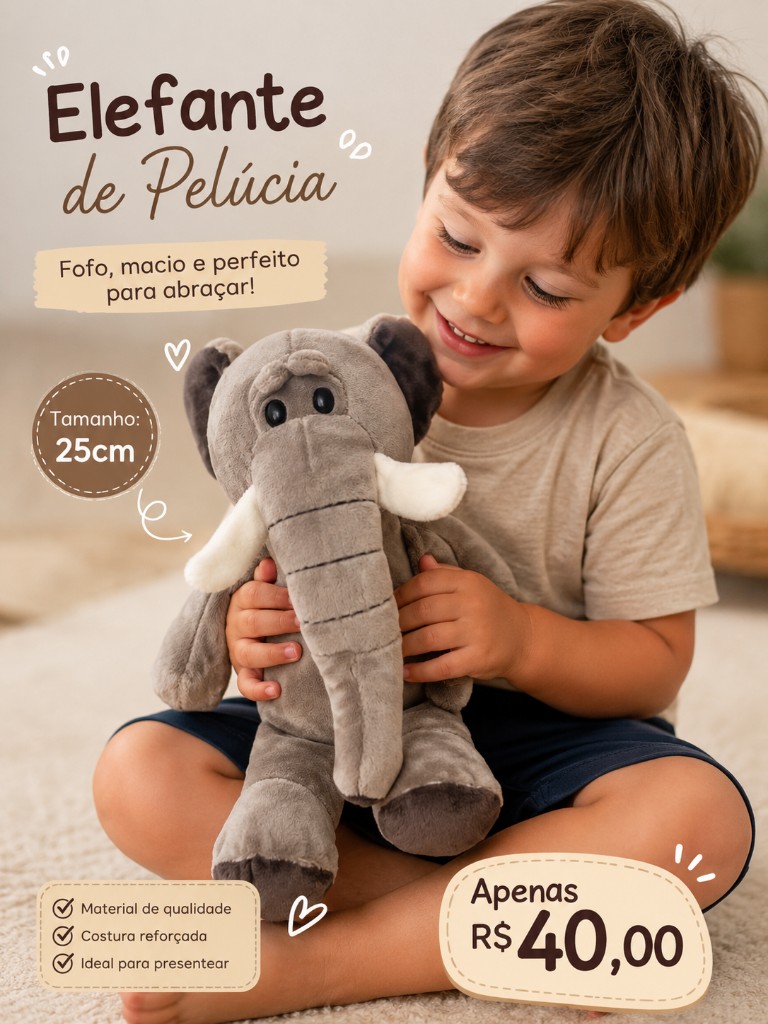 Pelúcia  elefante