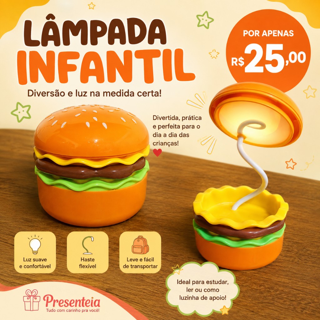 Lâmpada  Hamburguer