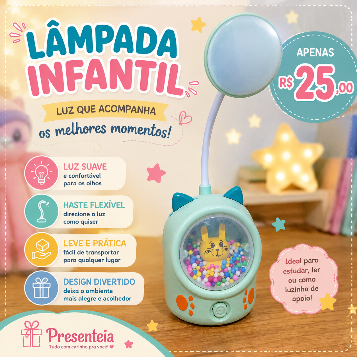 Lâmpada infantil