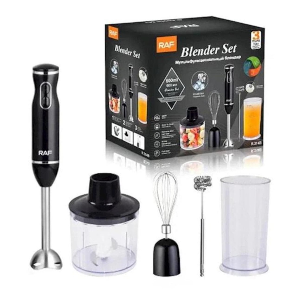 Set 3 en 1 Batidora, mixer y procesadora