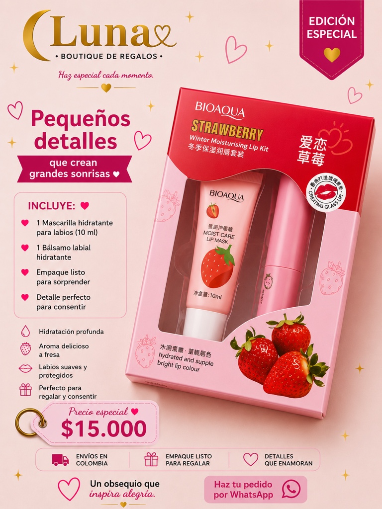 Strawberry kit labios