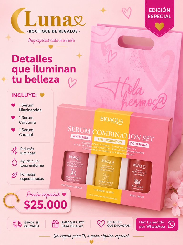 Set serums rosa