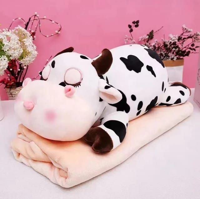 Peluche Vaquita Dormilona 2 En 1