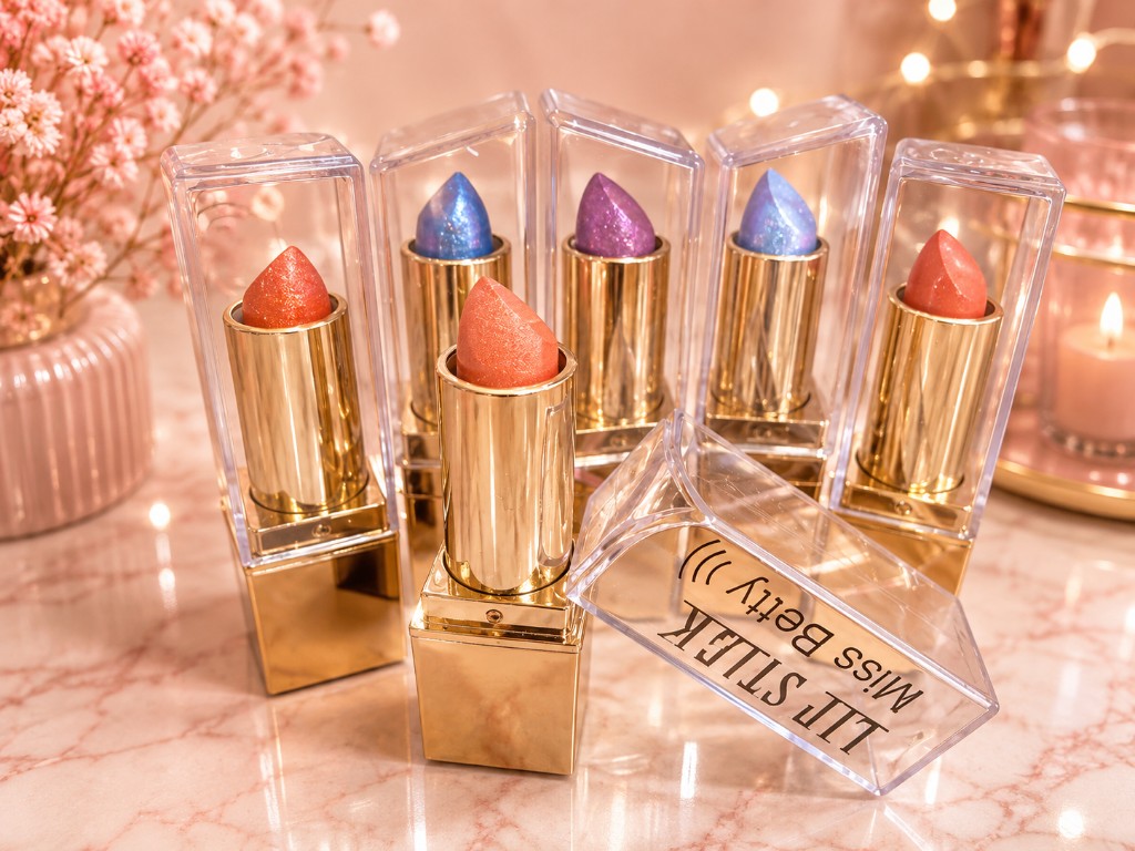 labial con glitter