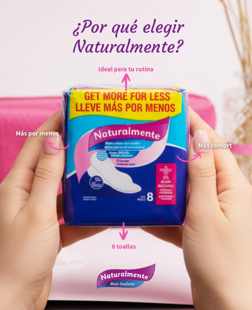 Toalla Femenina Protector Naturalmente Confort