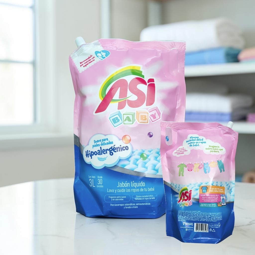 Asi Hipoalergénico 3L Jabón Líquido Baby Rosa