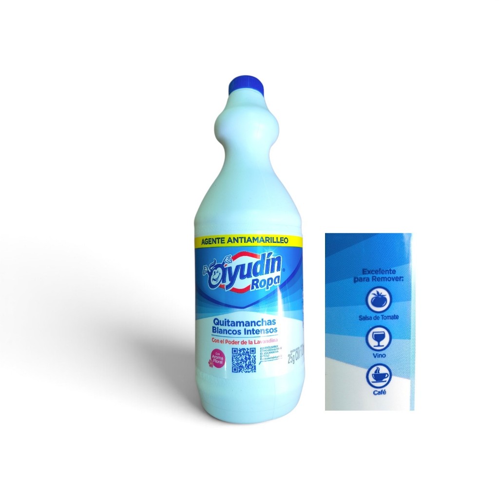 Lavandina Ayudin Ropa quitamanchas blanco 1L
