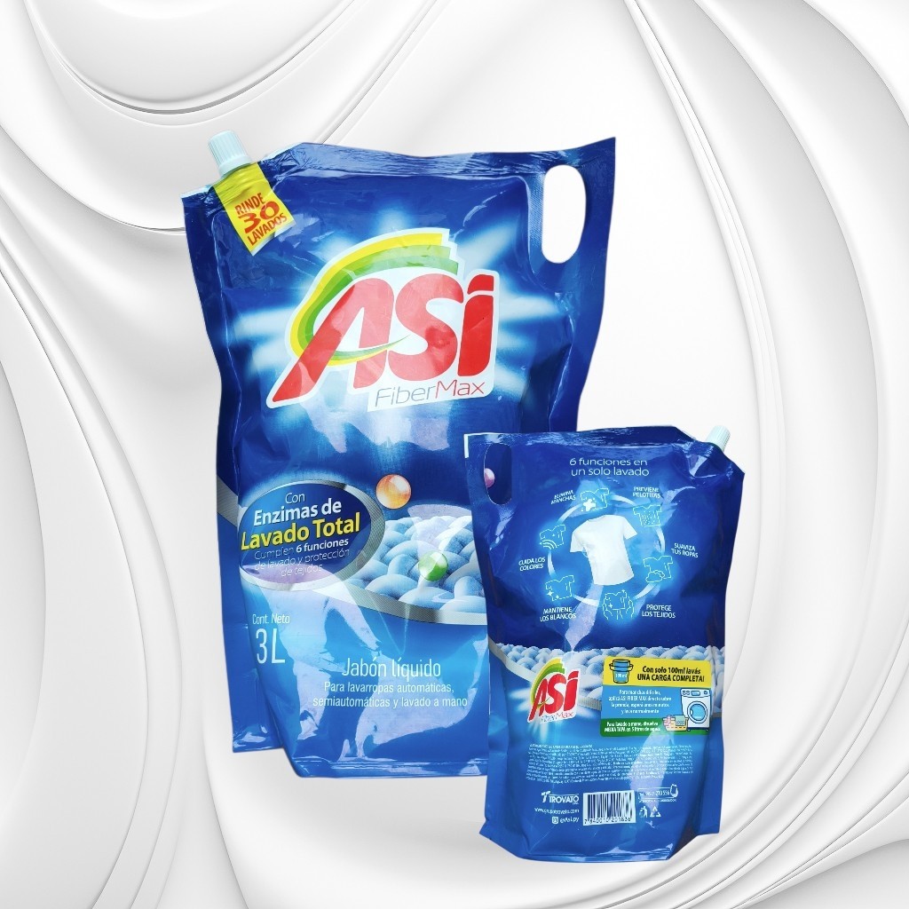 Asi FiberMax 3L jabón liquido azul