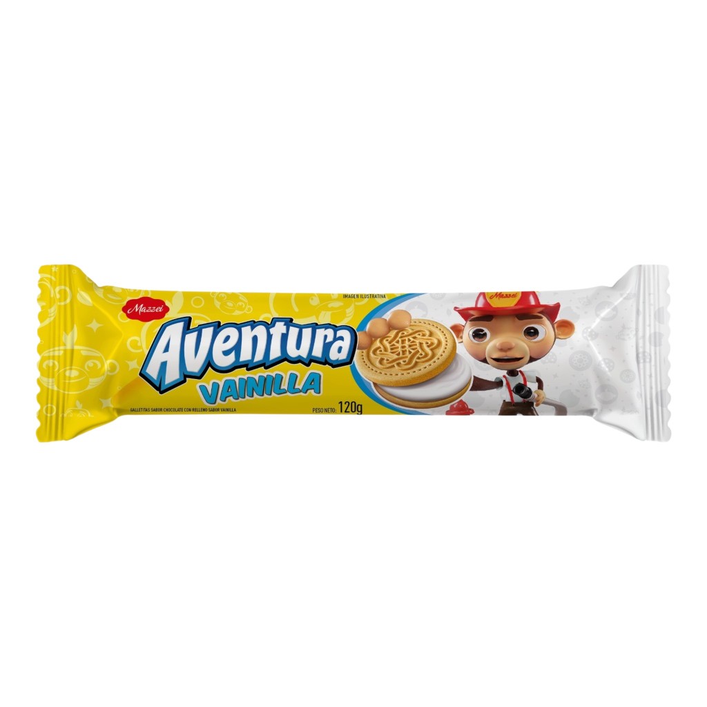 Galletitas Mazzei Aventura Vainilla 120g