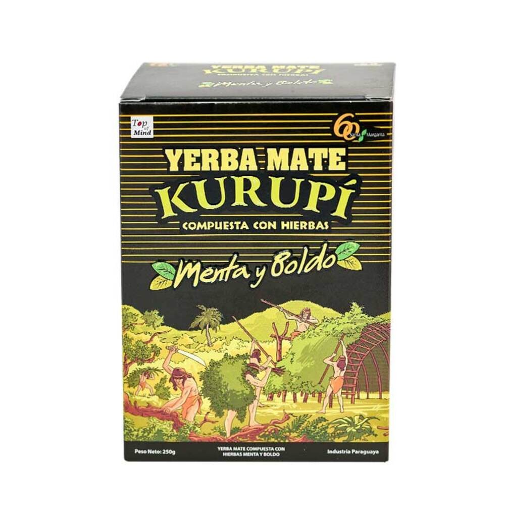 Yerba mate Kurupi menta y boldo 250g