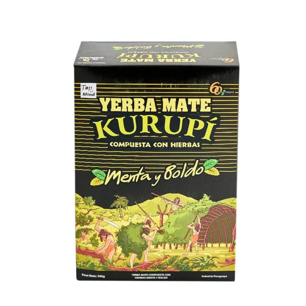 Yerba mate Kurupi menta y boldo 500g