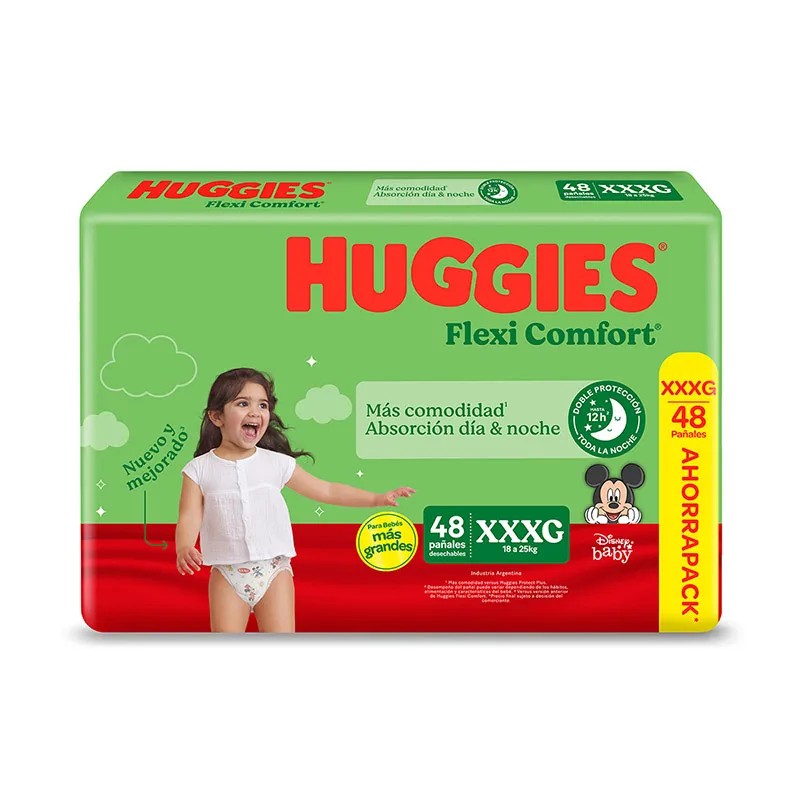 Pañal Huggies Flexi Comfort XXXG