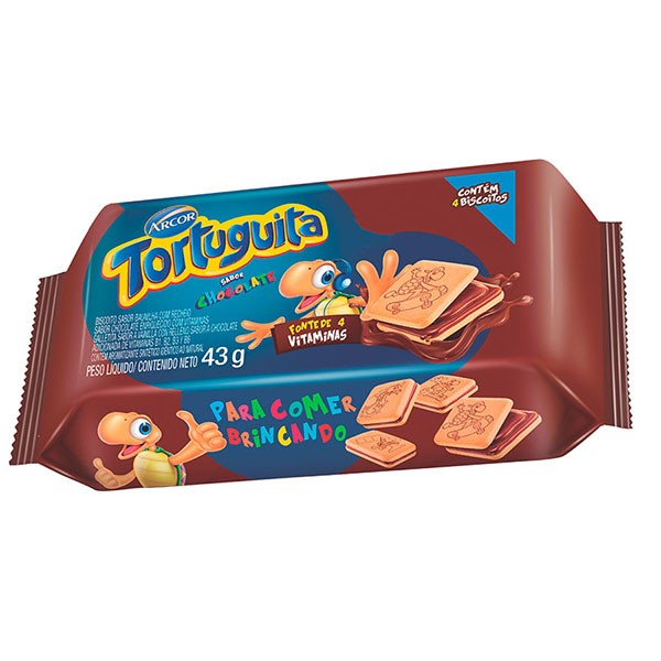 Galletitas Arcor Tortuguita chocolate 43g