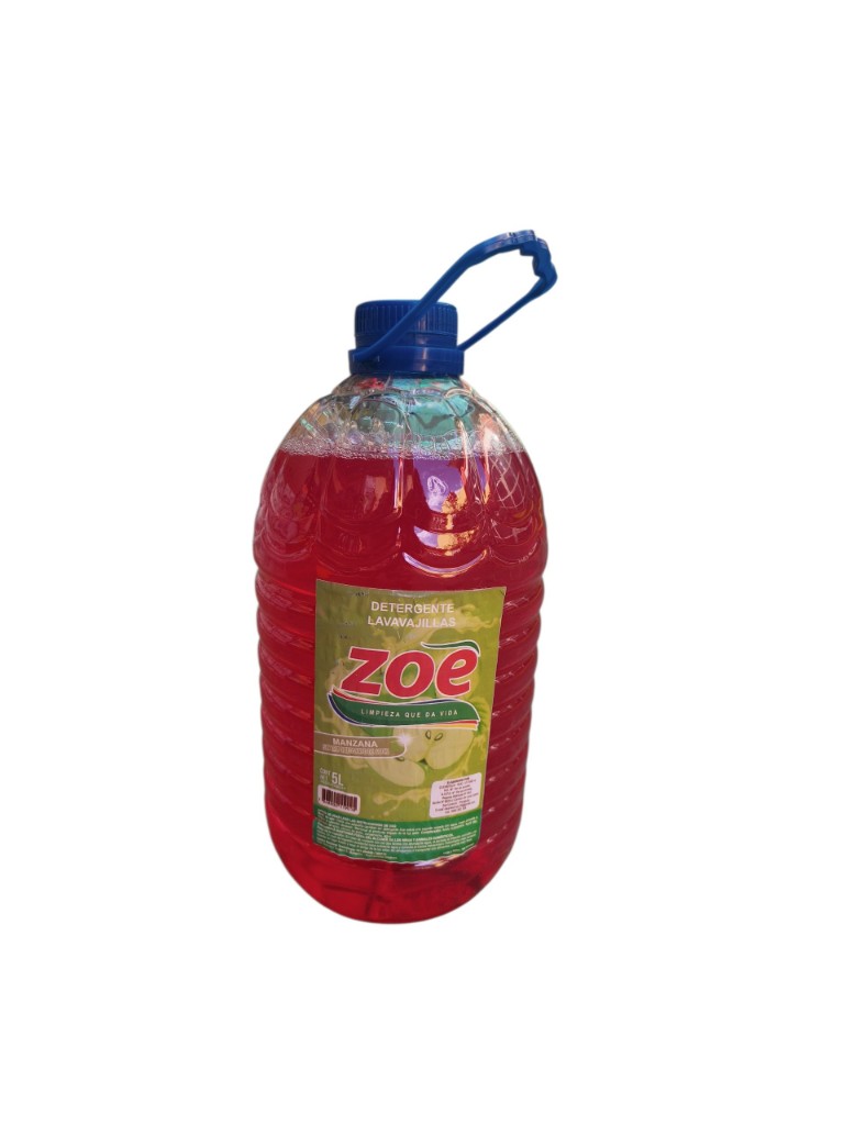 Detergente Zoe lavavajillas manzana verde 5L