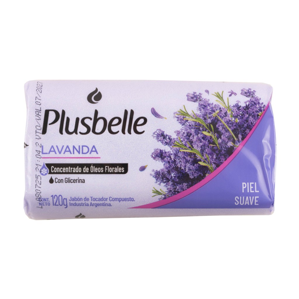 Jabón de tocador Plusbelle Lavanda 120g