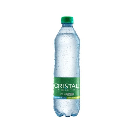 Agua con gas cristal