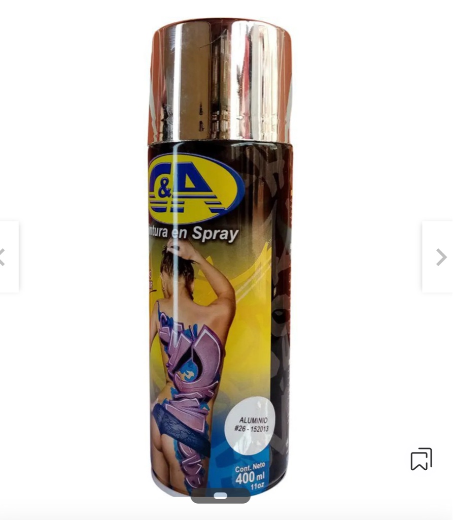 Spray color aluminio