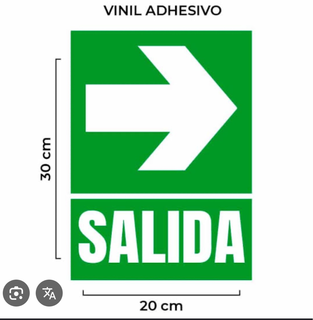Señalización VINIL 20x 30