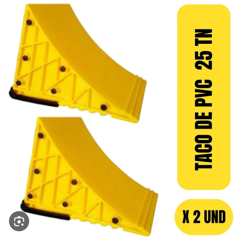 Taco PVC 25Tn amarillo x par
