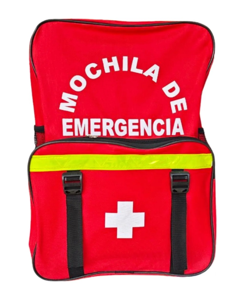 Mochila de emergencia roja