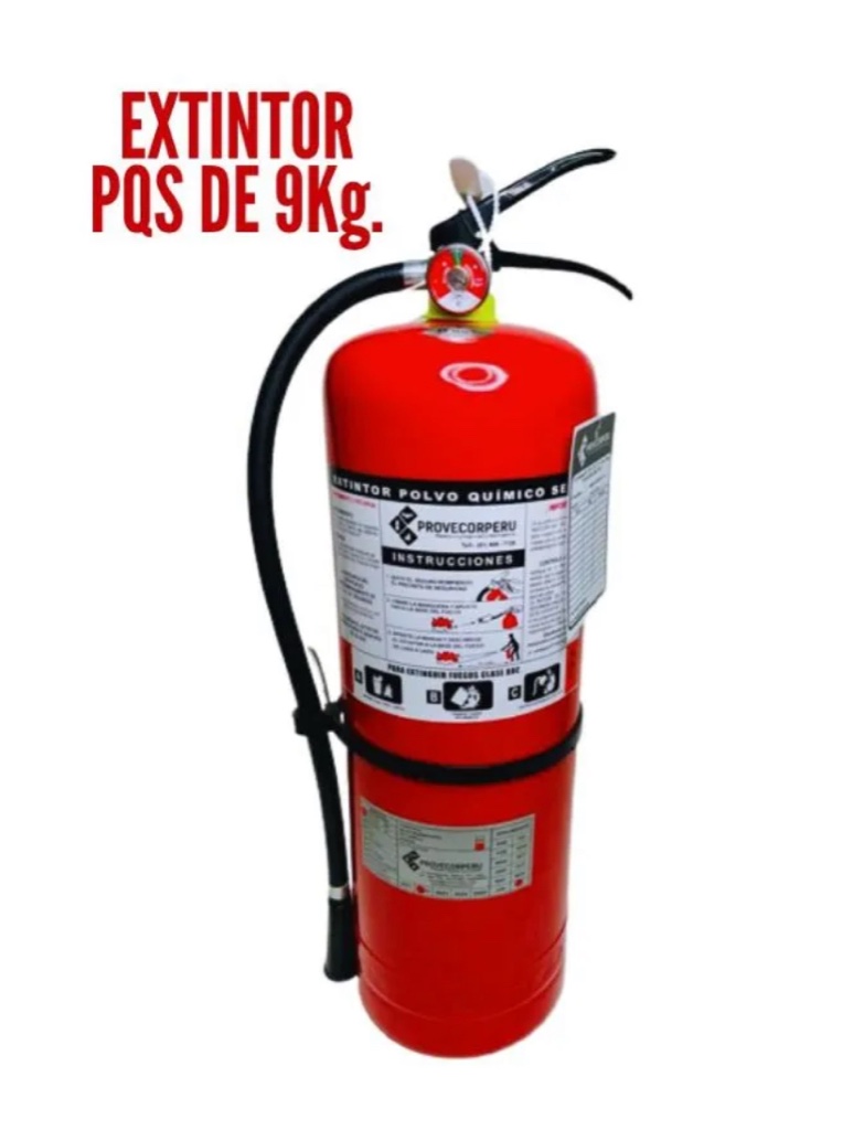 Extintor PQS 9kg importado