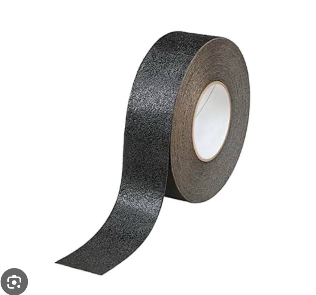 Cinta antideslizante negra x 18 mt