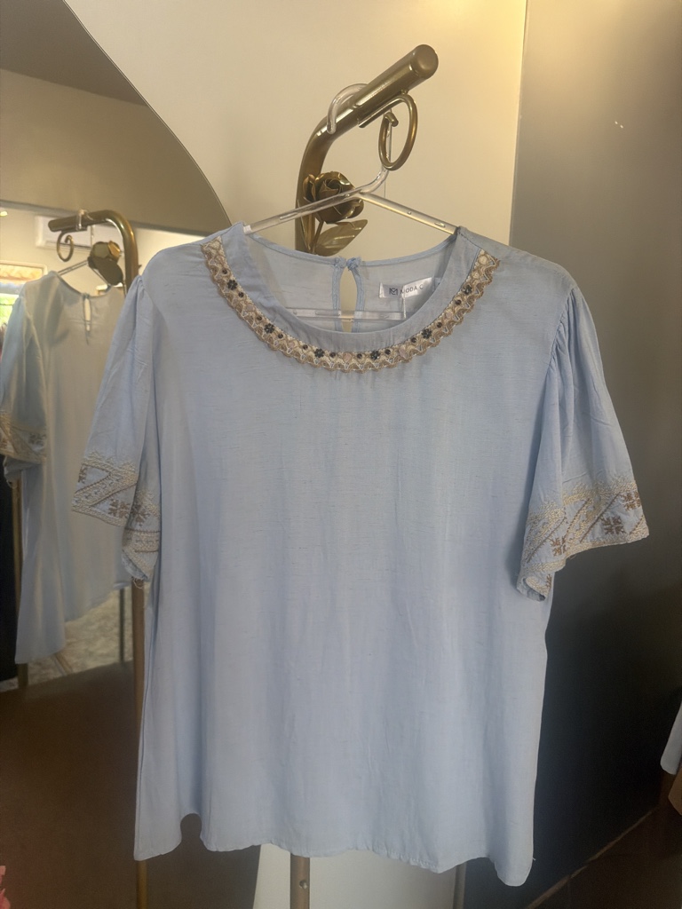 Blusa moda c G azul