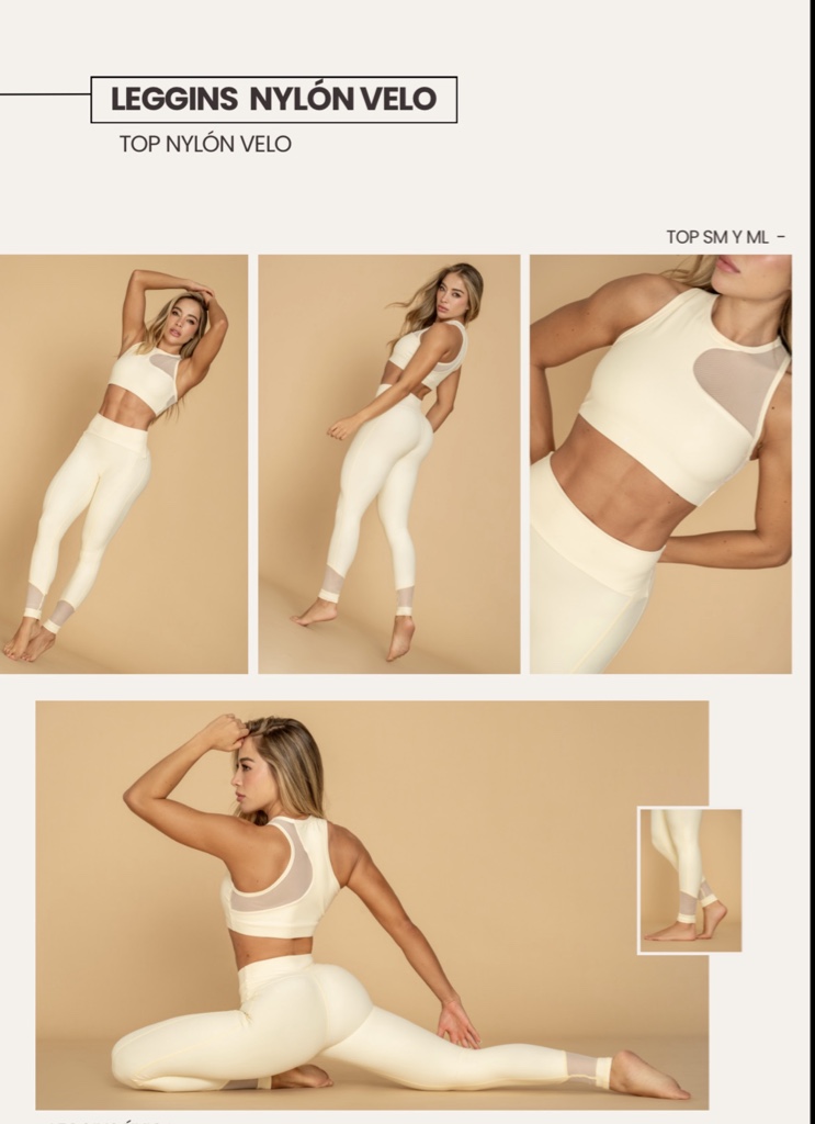 Set Completo Nylon Velo Vainilla