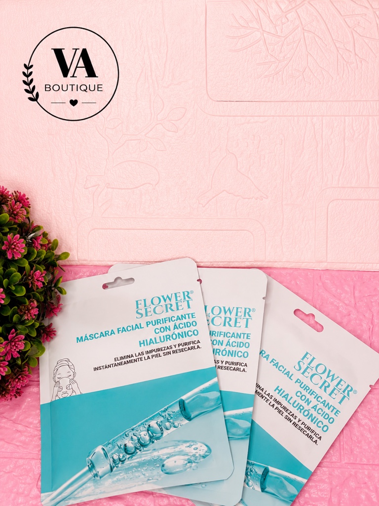 mascarilla facial purificante con ácido hialuronico