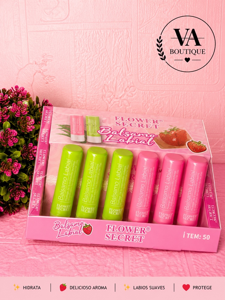 Flower Secret bálsamo labial surtido