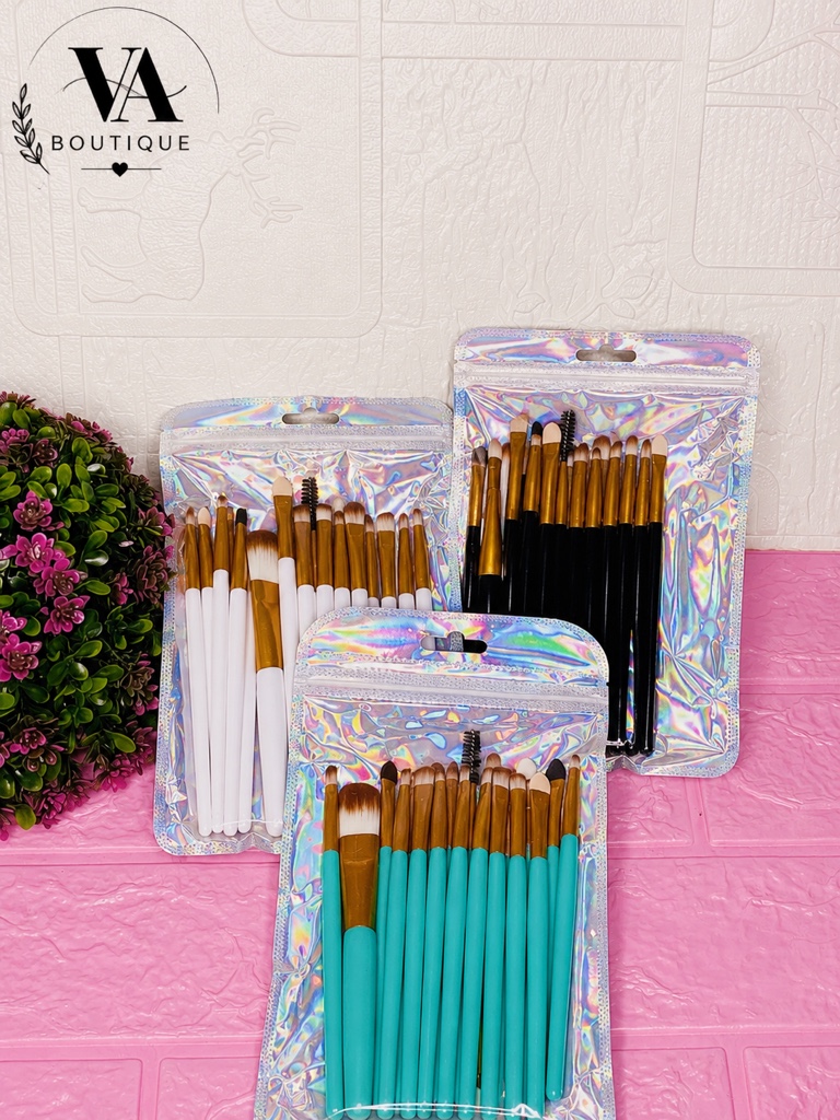 Set brochas maquillaje X 20