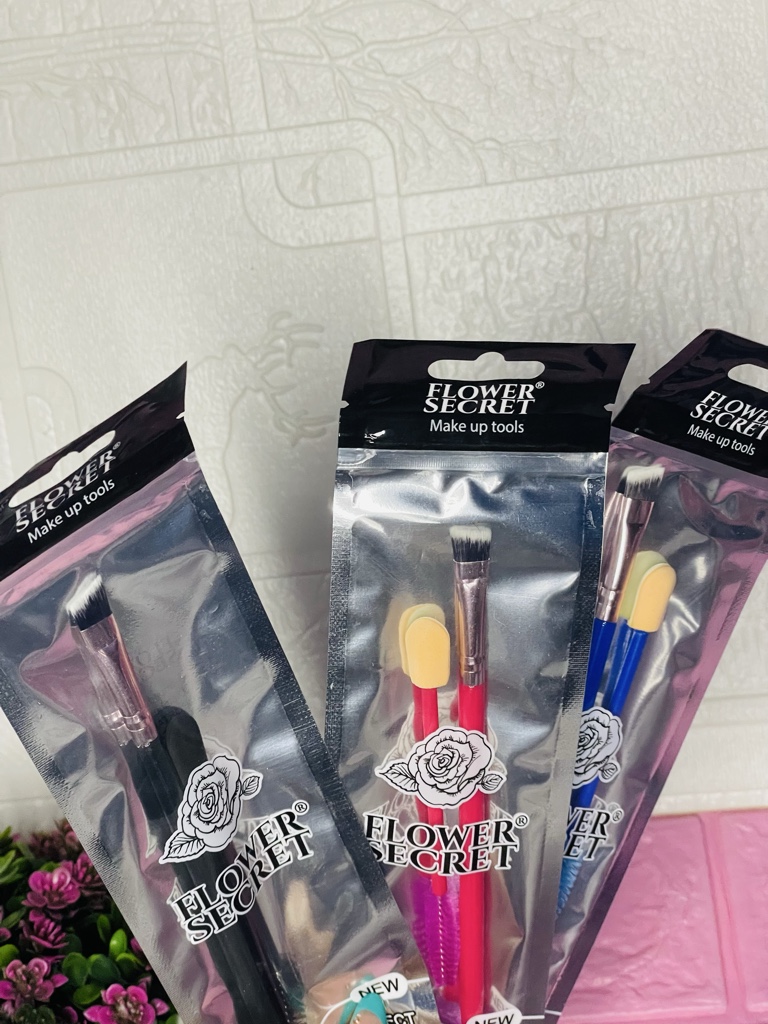 Flower Secret pincel maquillaje doble punta