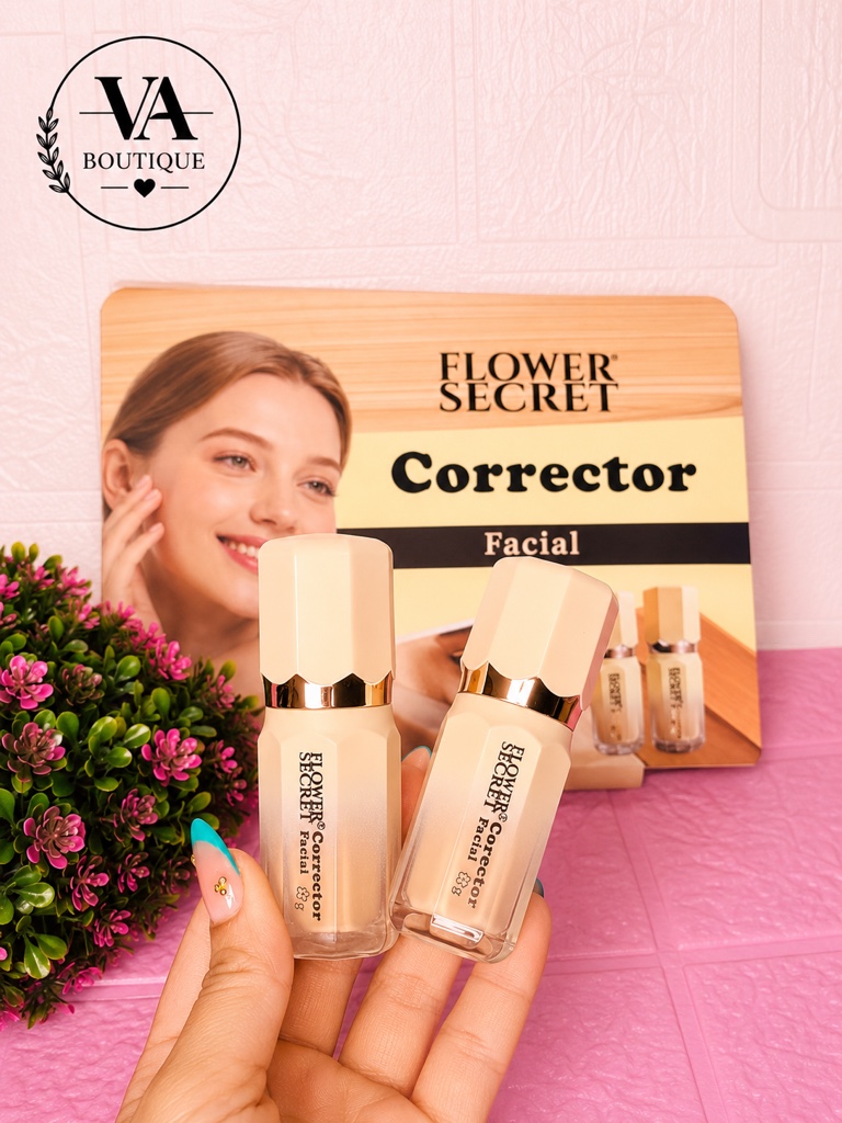 Flower Secret Corrector facial frasco de vidrio