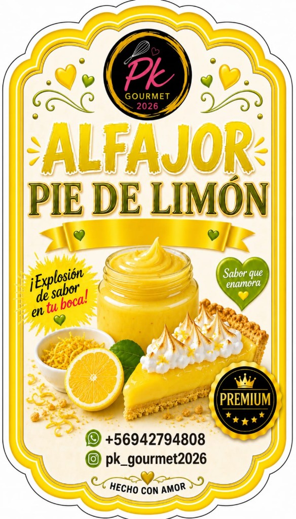 Pk Gourmet alfajor pie de limon